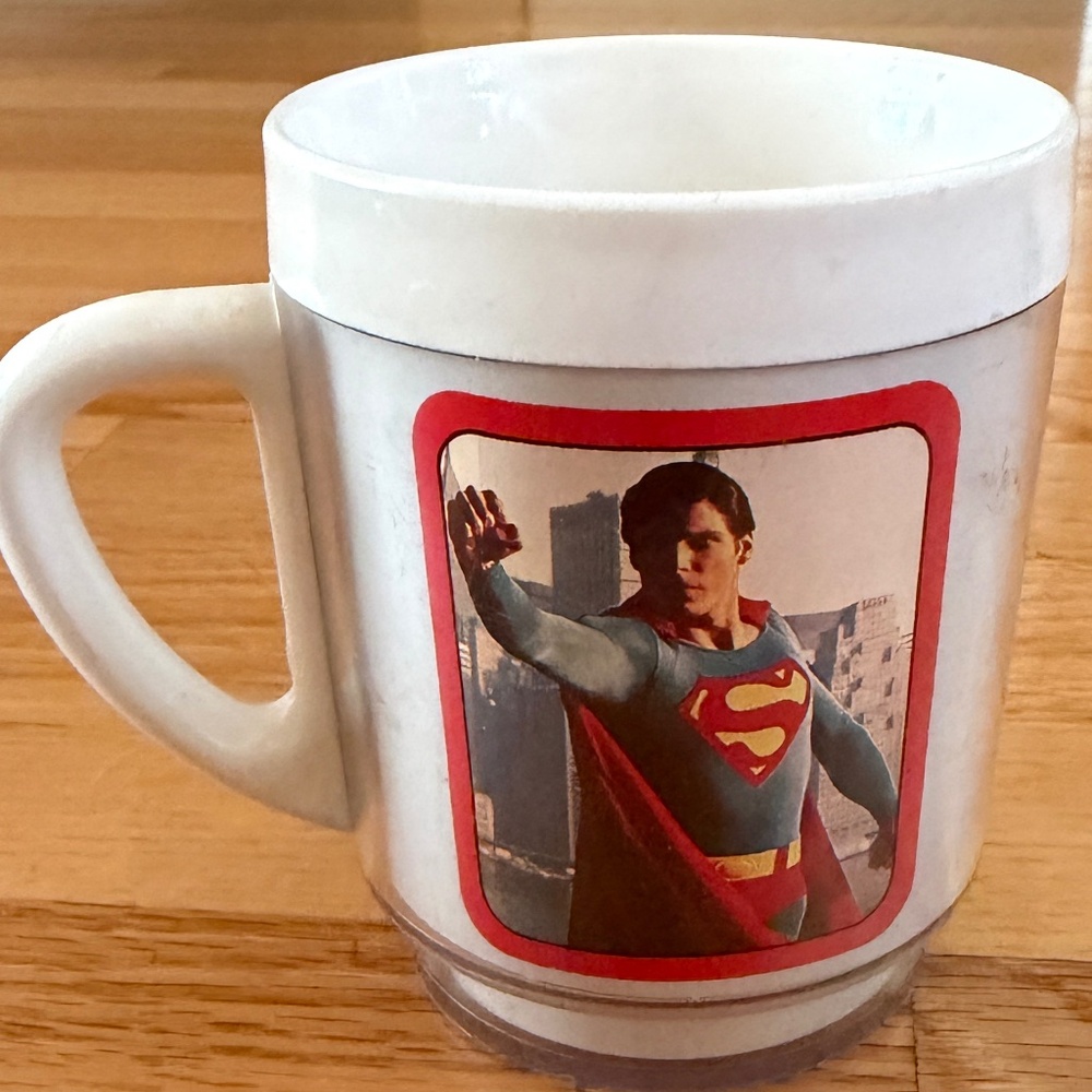 Vintage DC Comics 1978 Superman The Movie Mug Christopher Reeve